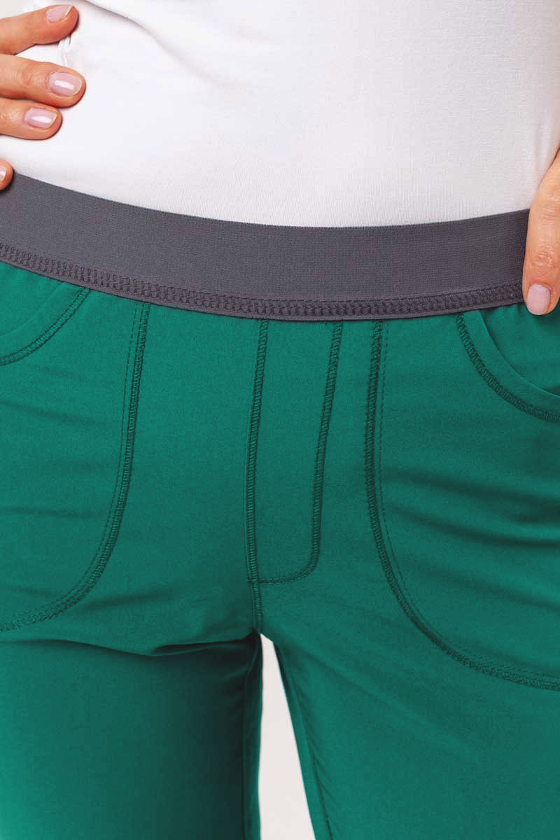 Women's Cherokee Infinity Slim Pull-on scrub trousers green-3