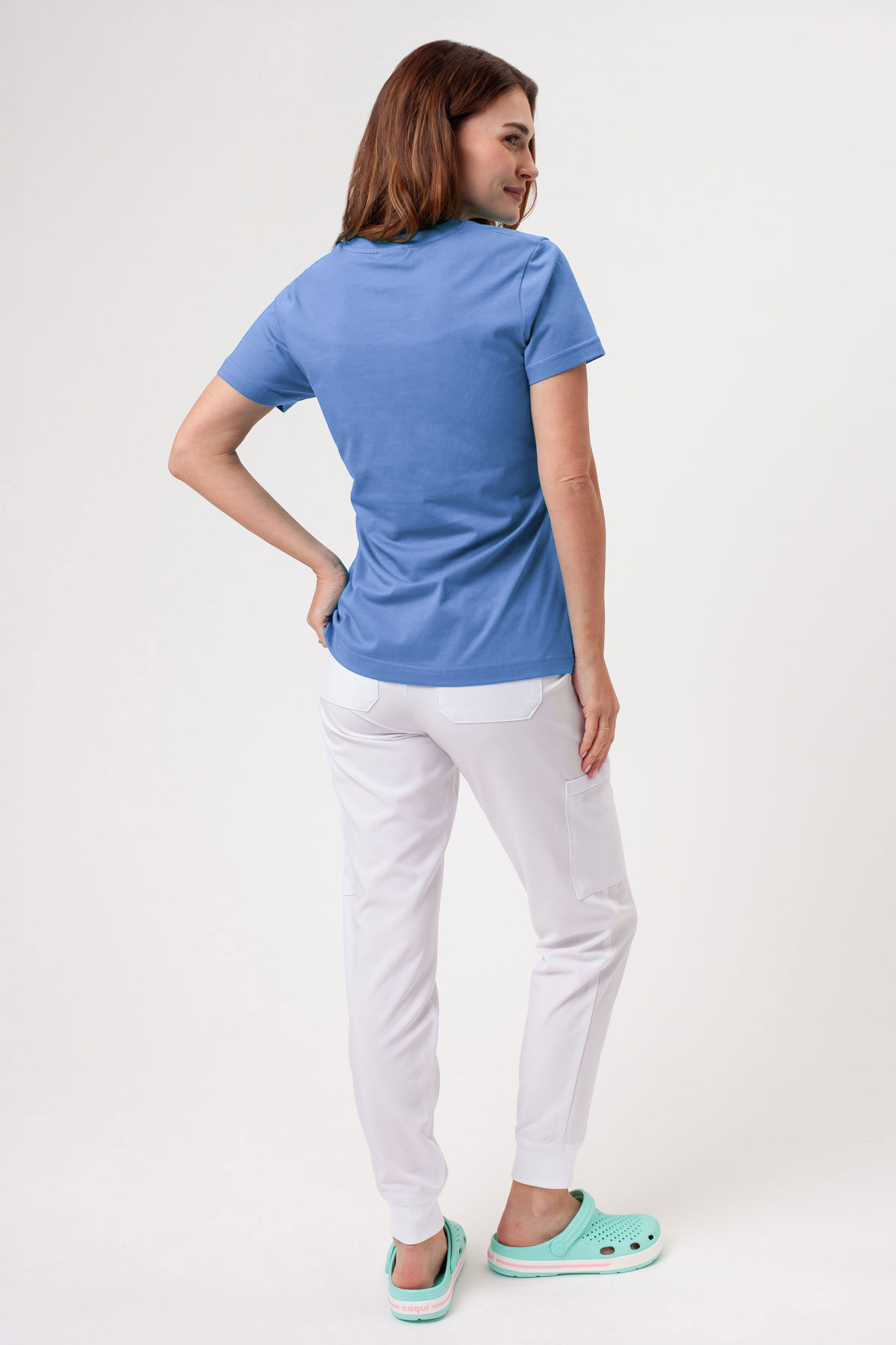 Women’s Malfini Basic T-shirt azure blue-3