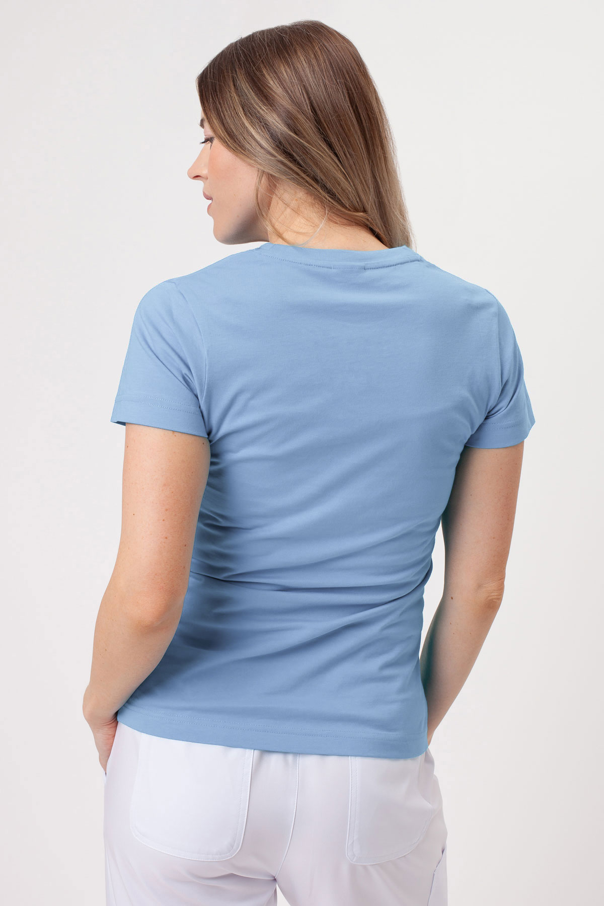 Women’s Malfini Basic T-shirt sky blue-2