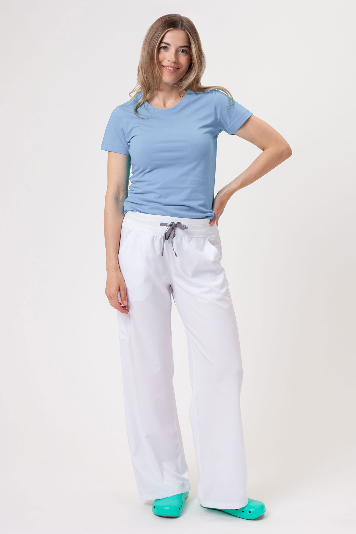 Women’s Malfini Basic T-shirt sky blue-1