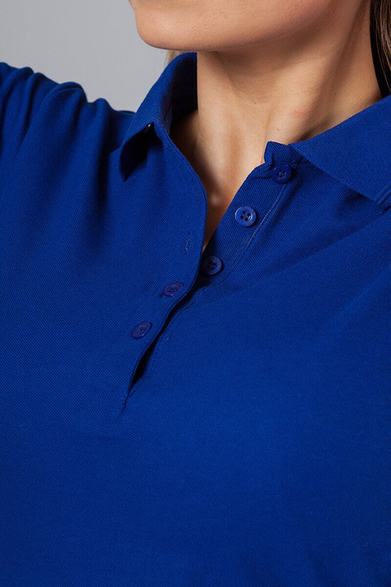 Women’s Malfini Pique polo shirt royal blue-2
