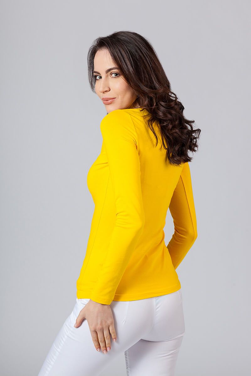Women’s Malfini long sleeve t-shirt yellow-1