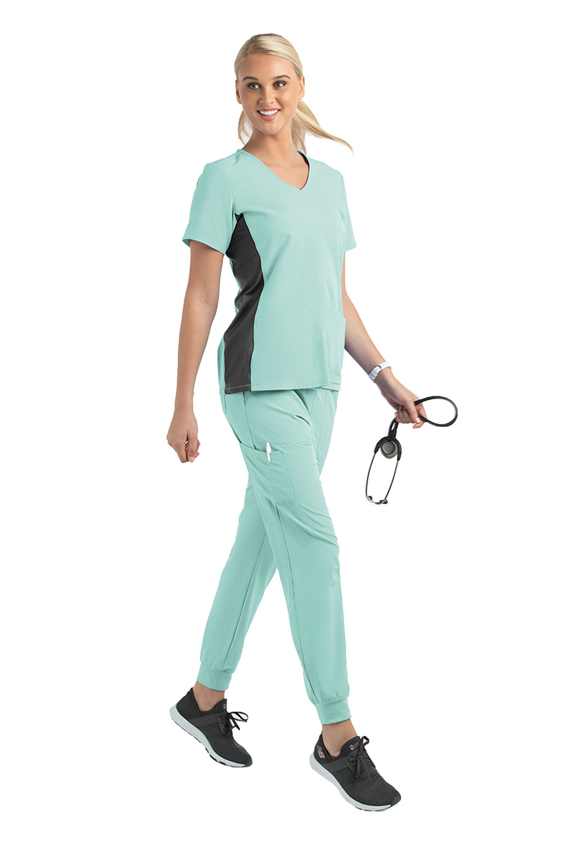 Women's Maevn Matrix Impulse jogger scrub trousers mint-1