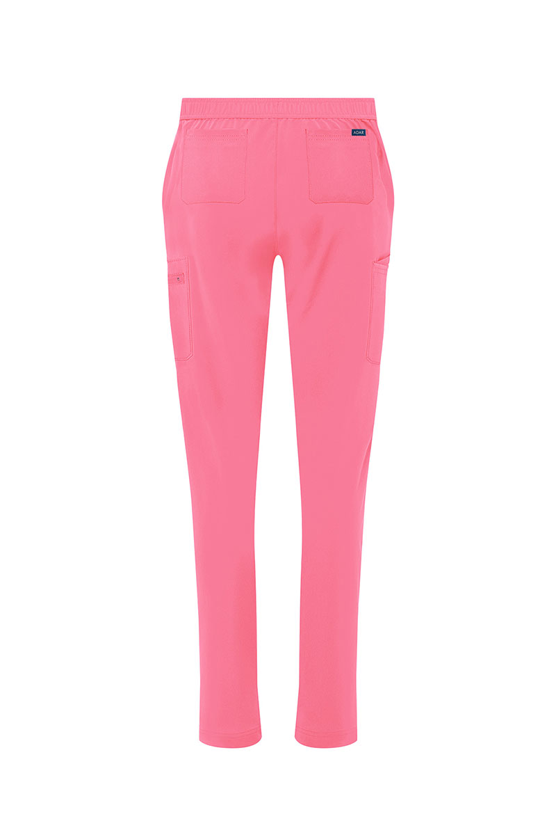 Women’s Adar Uniforms Skinny Leg Cargo scrub trousers azalea pink-10