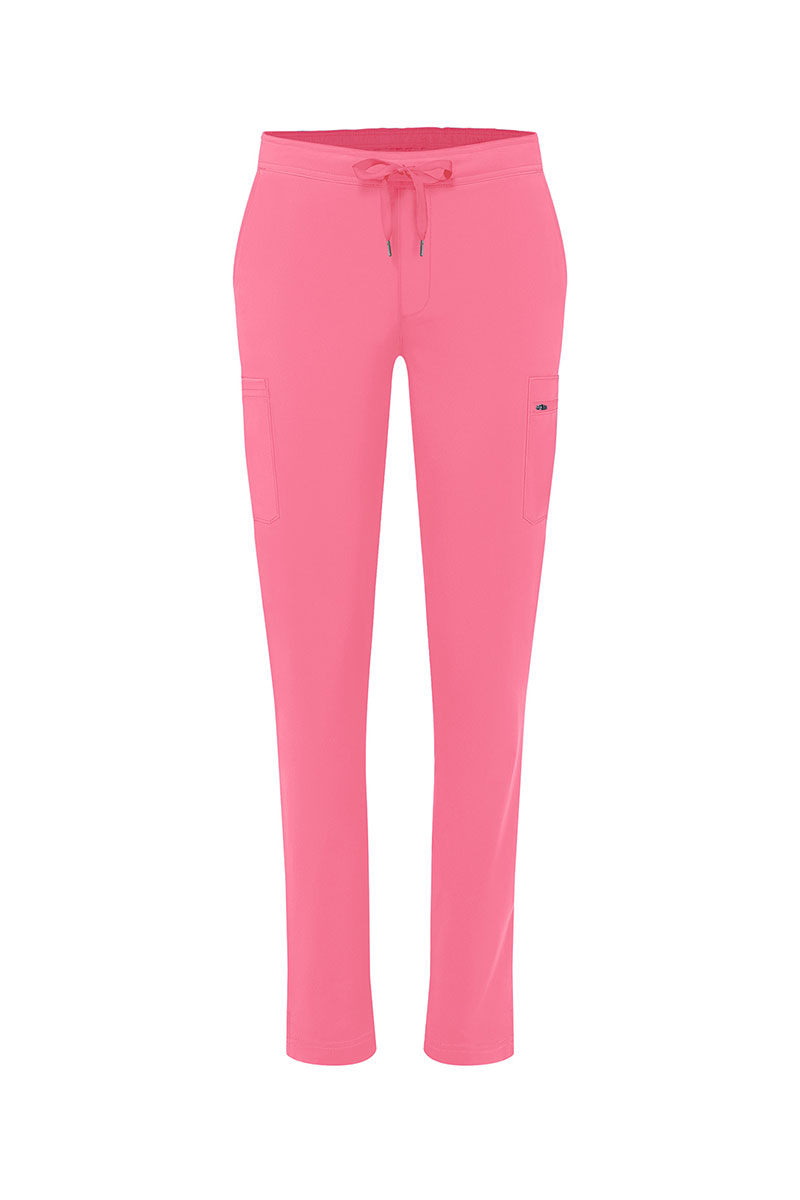Women’s Adar Uniforms Skinny Leg Cargo scrub trousers azalea pink-9