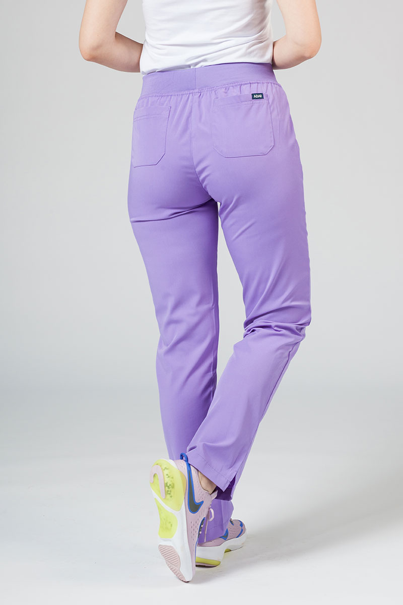 Women’s Adar Uniforms Leg Yoga scrub trousers lavender-1