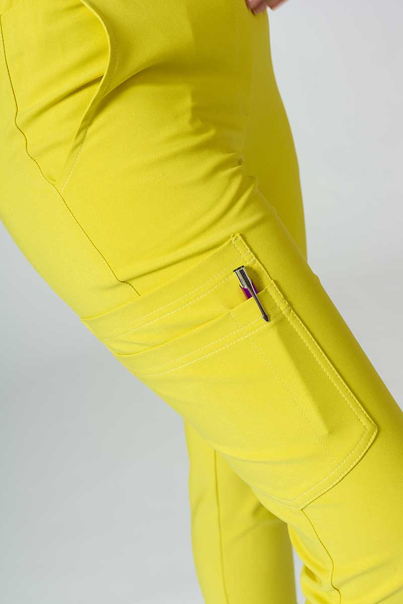 Women's Sunrise Uniforms Premium scrubs set (Joy top, Chill trousers) yellow-11