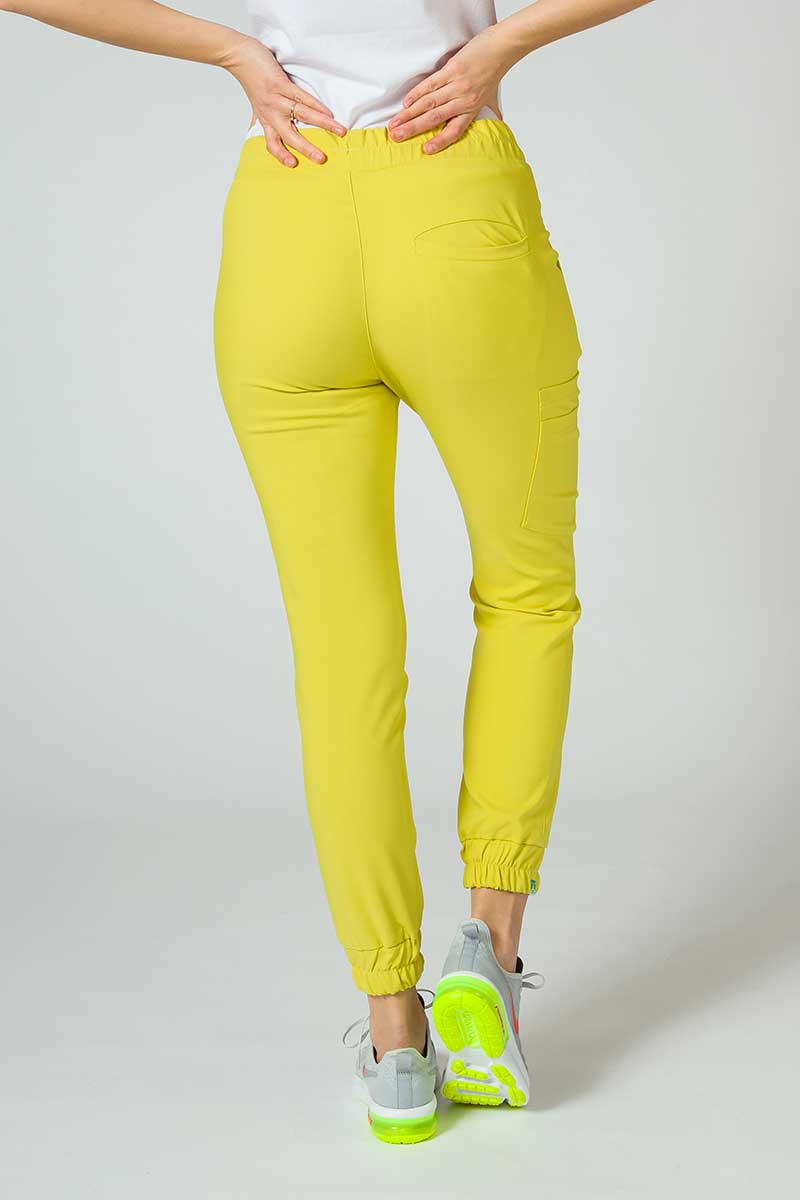 Women's Sunrise Uniforms Premium scrubs set (Joy top, Chill trousers) yellow-9