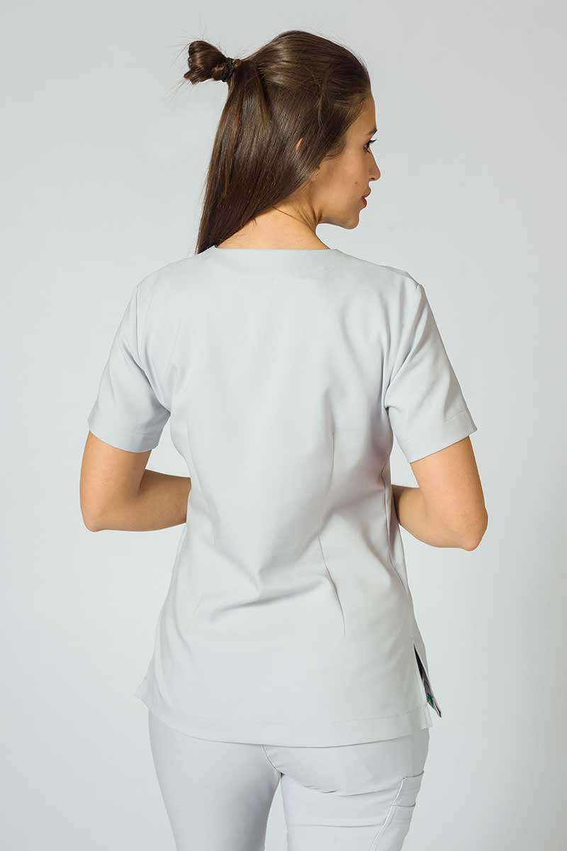 Women's Sunrise Uniforms Premium scrubs set (Joy top, Chill trousers) quiet grey-3
