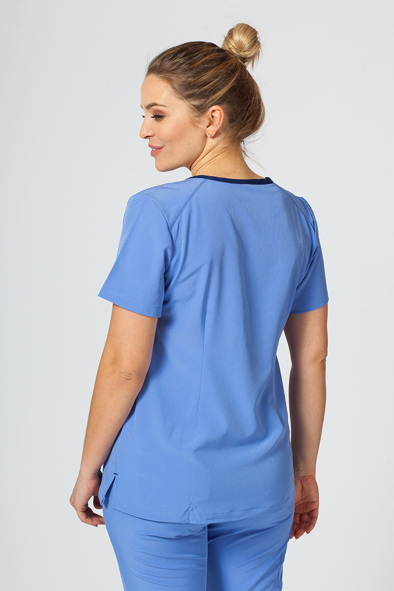 Women's Maevn Matrix Impulse Stylish scrubs set ceil blue-3