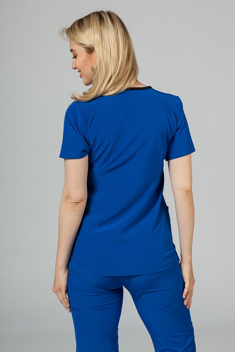 Women's Maevn Matrix Impulse Stylish scrubs set royal blue-3