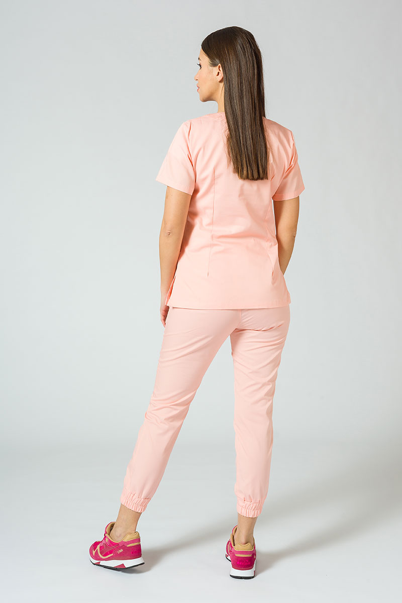 Women's Sunrise Uniforms Basic Jogger scrubs set (Light top, Easy trousers) blush pink-1