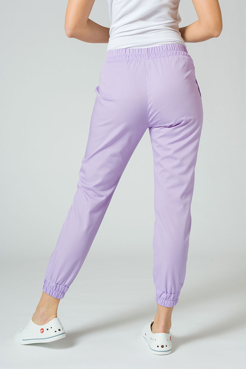 Women's Sunrise Uniforms Basic Jogger scrubs set (Light top, Easy trousers) lavender-8