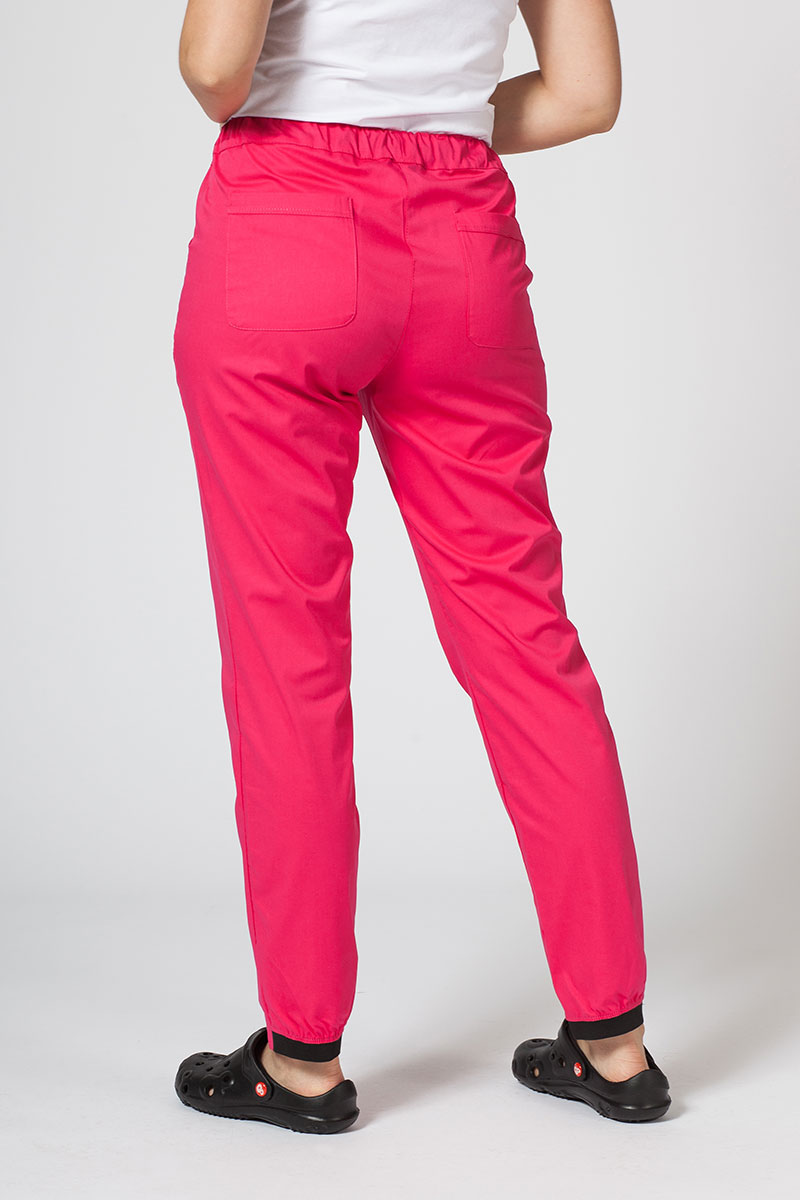 Women's Sunrise Uniforms Active II scrubs set (Fit top, Loose trousers) raspberry-8