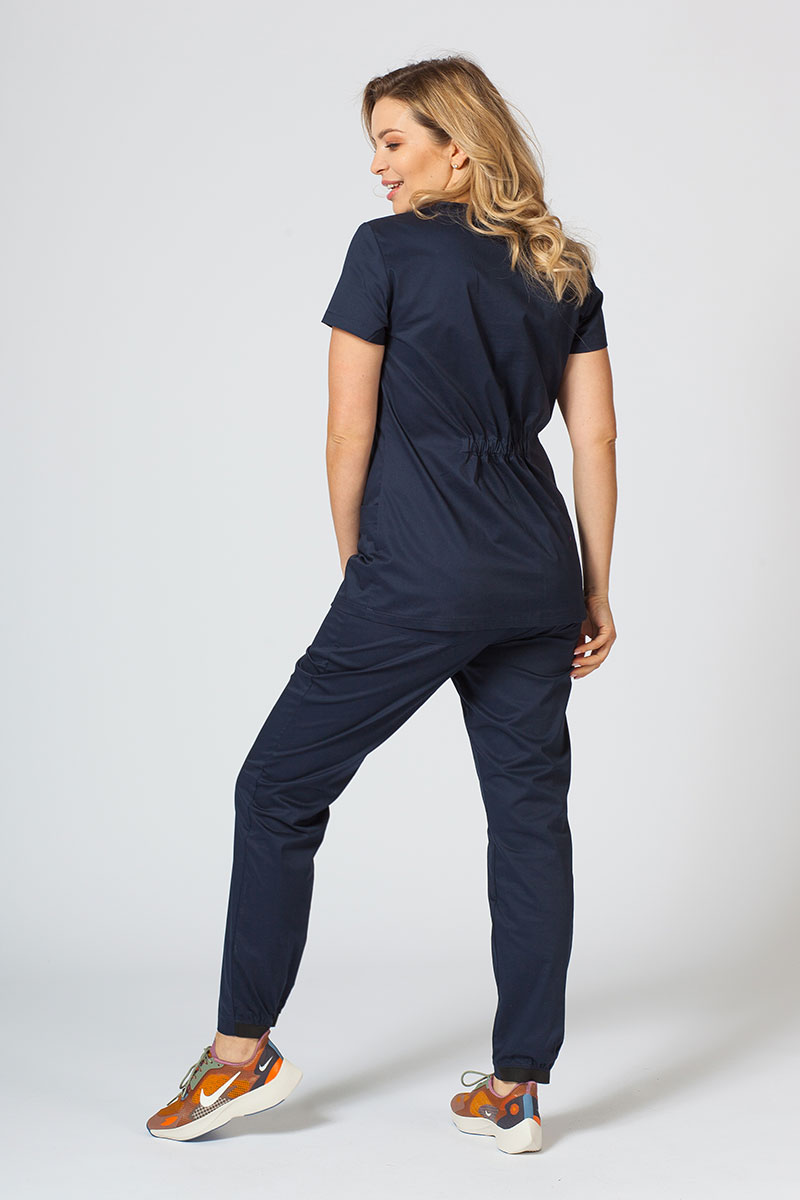 Women's Sunrise Uniforms Active II scrubs set (Fit top, Loose trousers) true navy-1