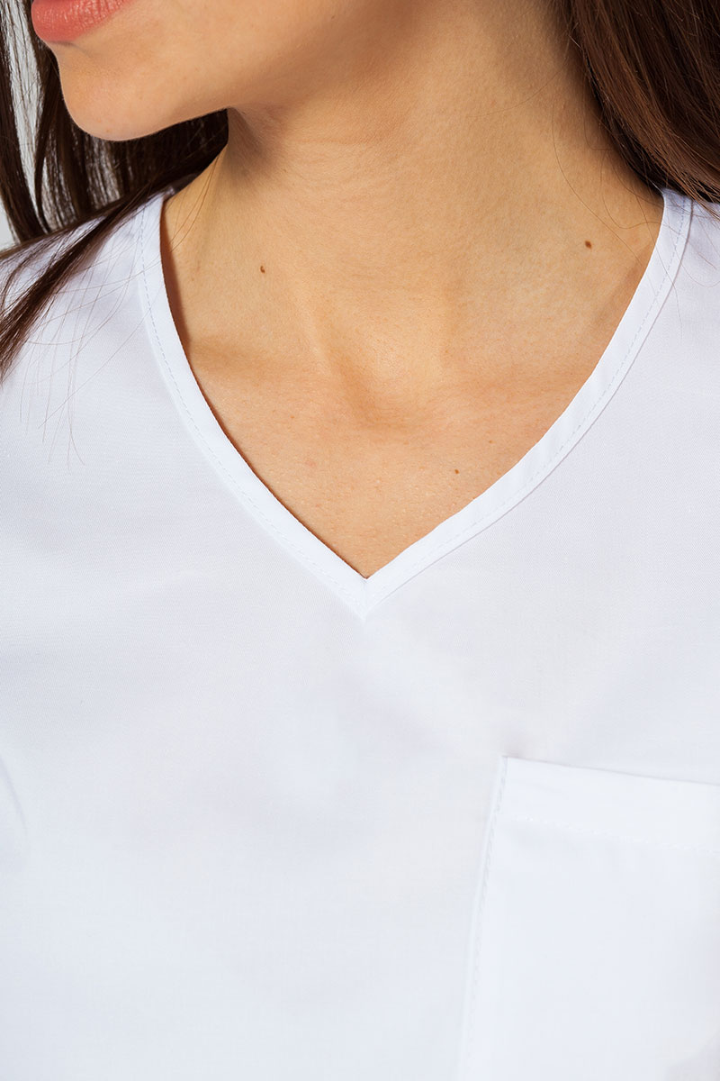 Women's Sunrise Uniforms Active II scrubs set (Fit top, Loose trousers) white-7