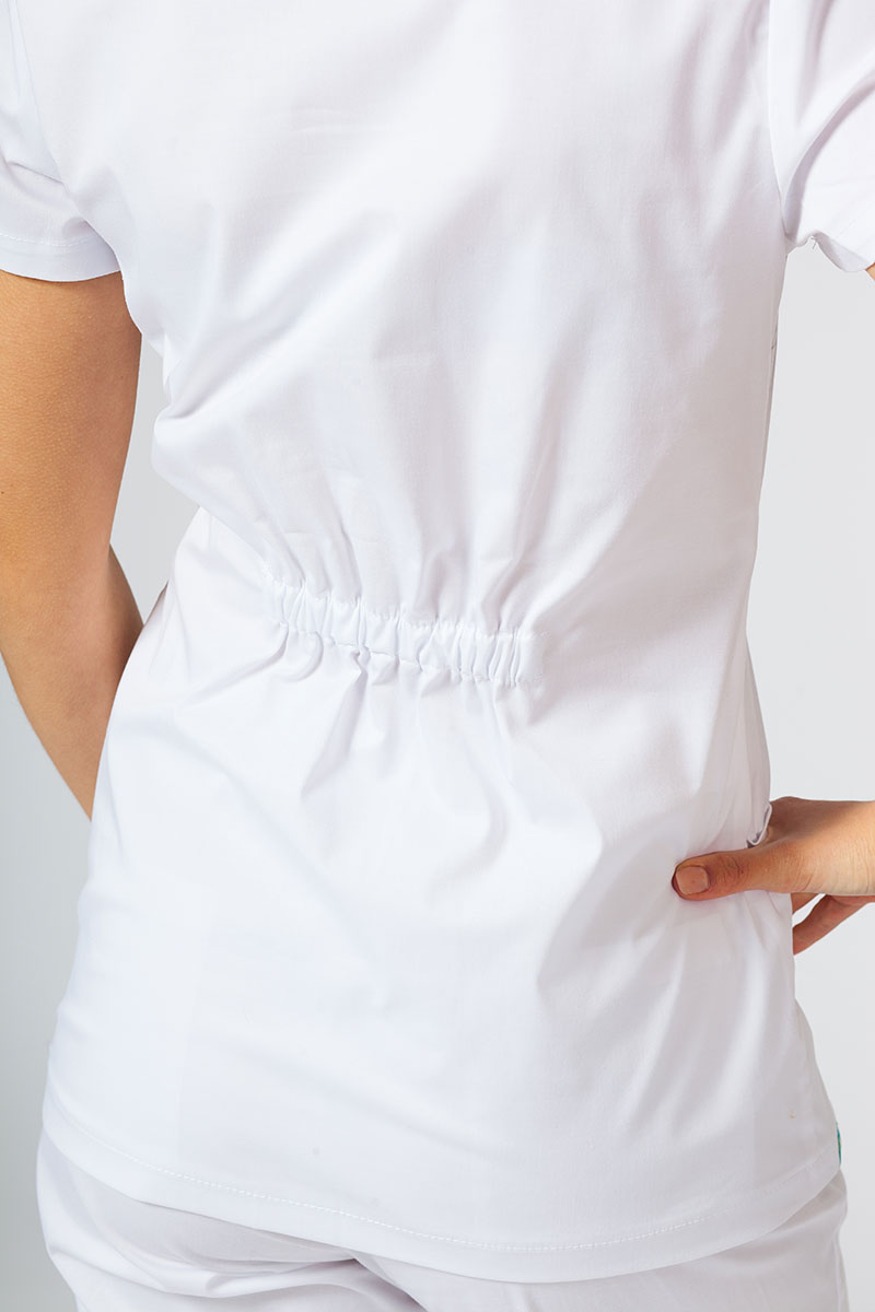 Women's Sunrise Uniforms Active II scrubs set (Fit top, Loose trousers) white-5