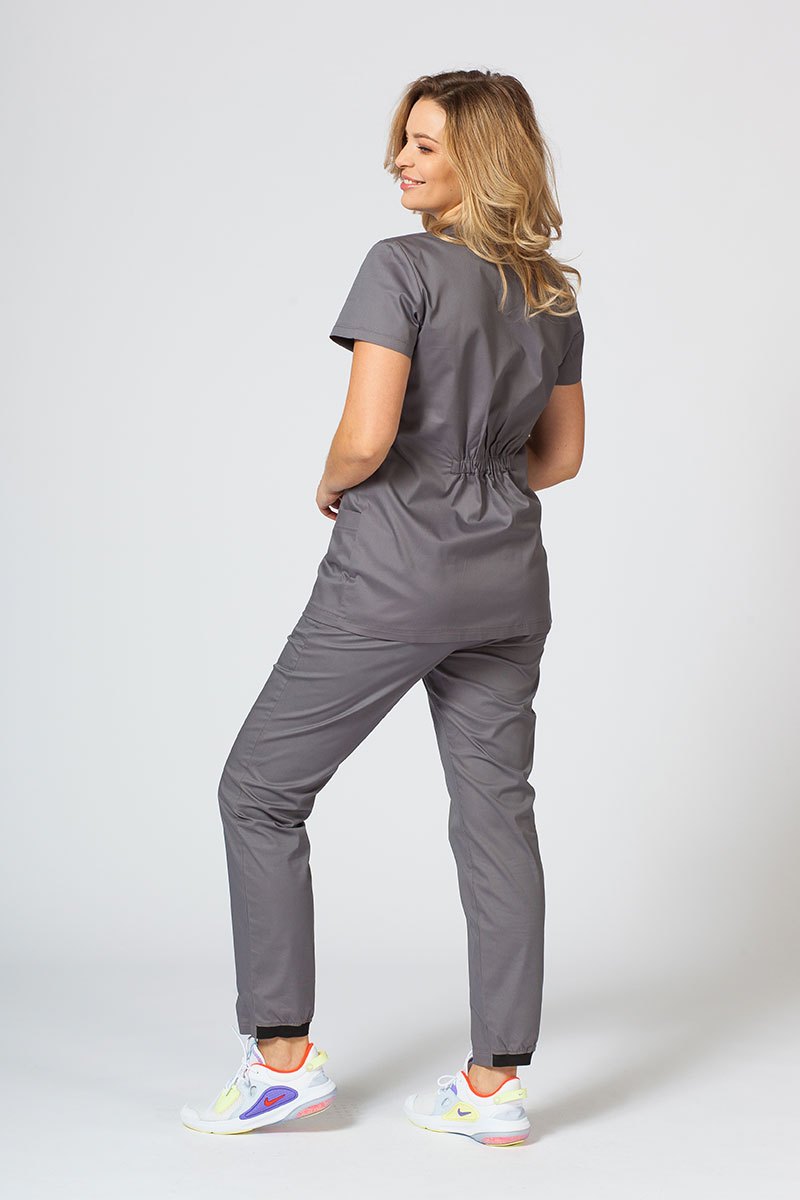 Women's Sunrise Uniforms Active II scrubs set (Fit top, Loose trousers) pewter-1