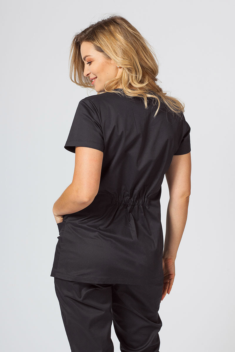 Women's Sunrise Uniforms Active II scrubs set (Fit top, Loose trousers) black-3