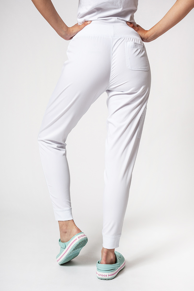 Women’s Adar Uniforms Ultimate Yoga jogger scrub trousers white-1