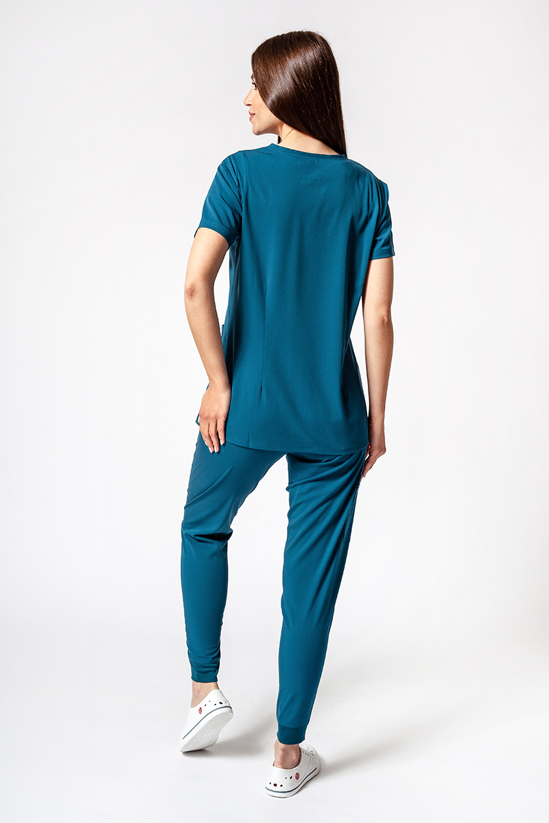 Adar Uniforms scrubs set Ultimate (with Sweetheart top – elastic) caribbean blue-1