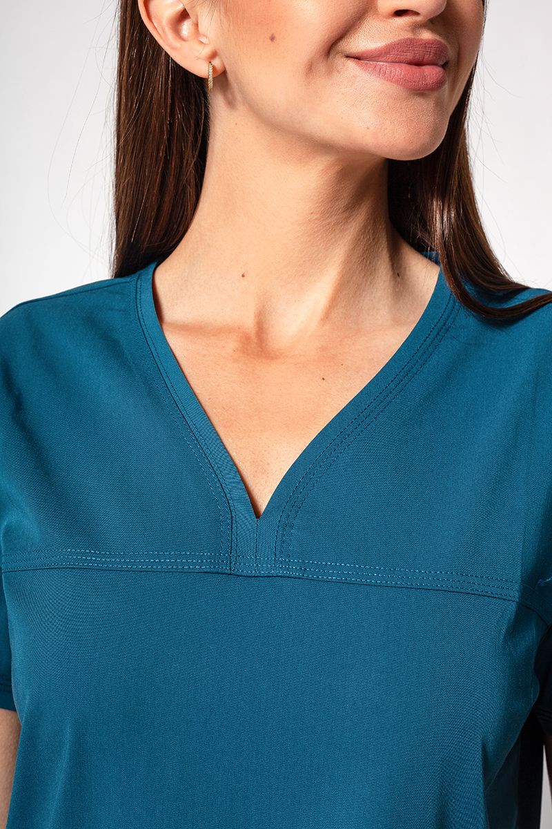 Adar Uniforms scrubs set Ultimate (with Sweetheart top – elastic) caribbean blue-4