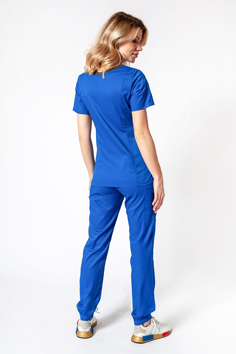 Women's Maevn Matrix Semi-jogger scrub trousers royal blue-7