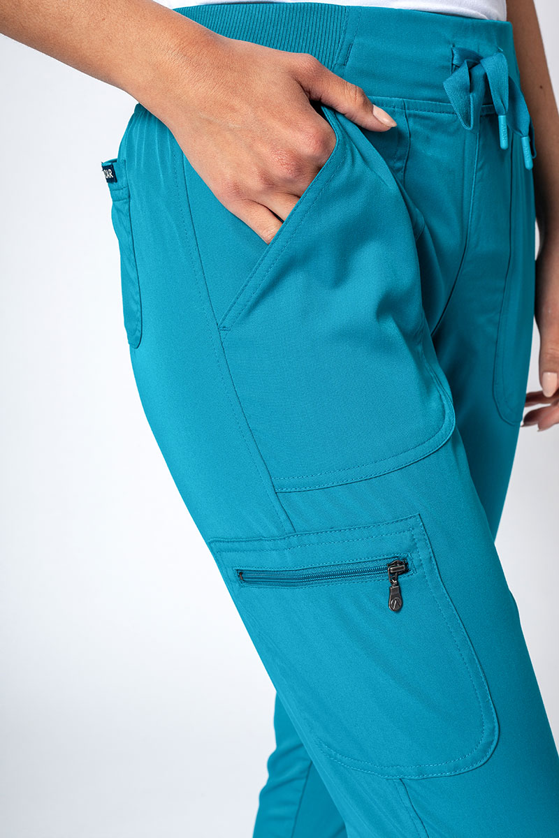 Adar Uniforms scrubs set Ultimate (with Sweetheart top – elastic) teal blue-10