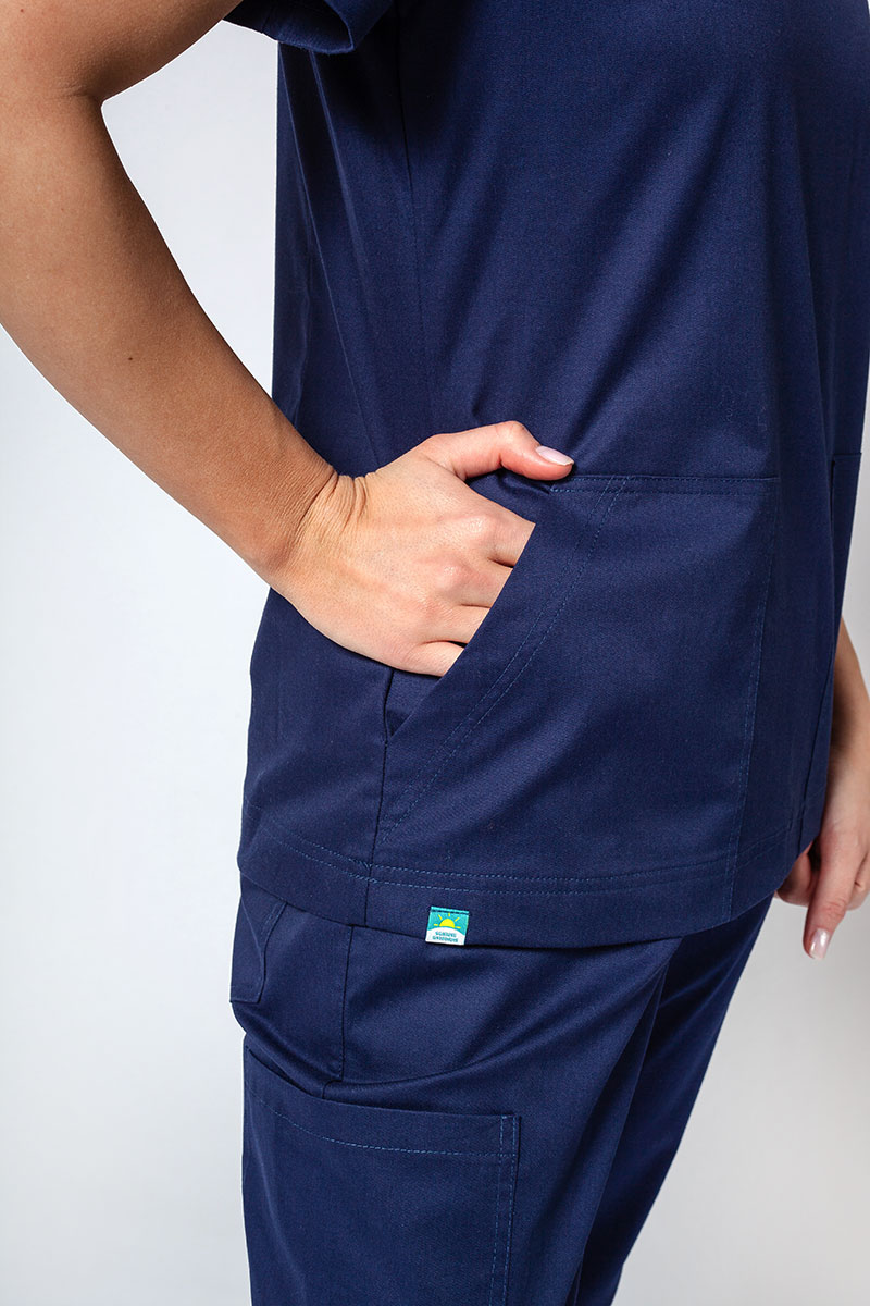 Men's Sunrise Uniforms Active III scrubs set (Bloom top, Air trousers) true navy-5