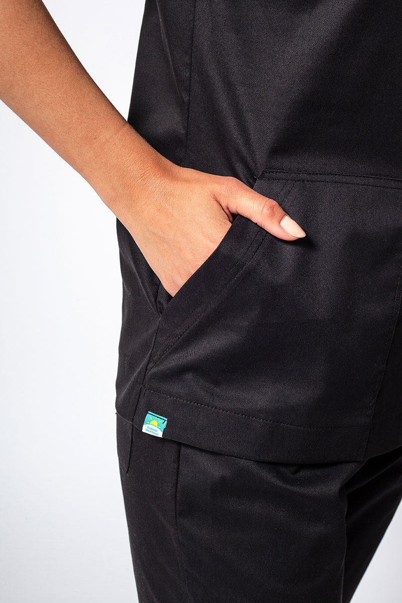 Men's Sunrise Uniforms Active III scrubs set (Bloom top, Air trousers) black-5