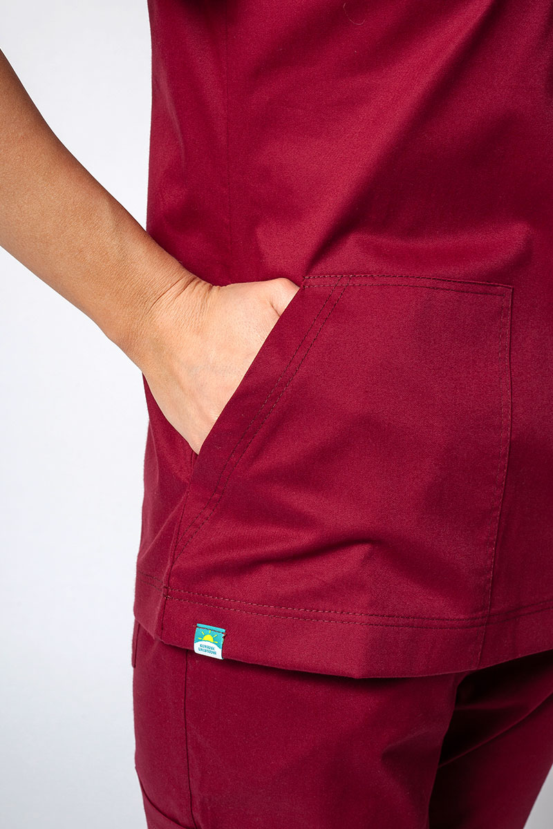 Men's Sunrise Uniforms Active III scrubs set (Bloom top, Air trousers) wine-5