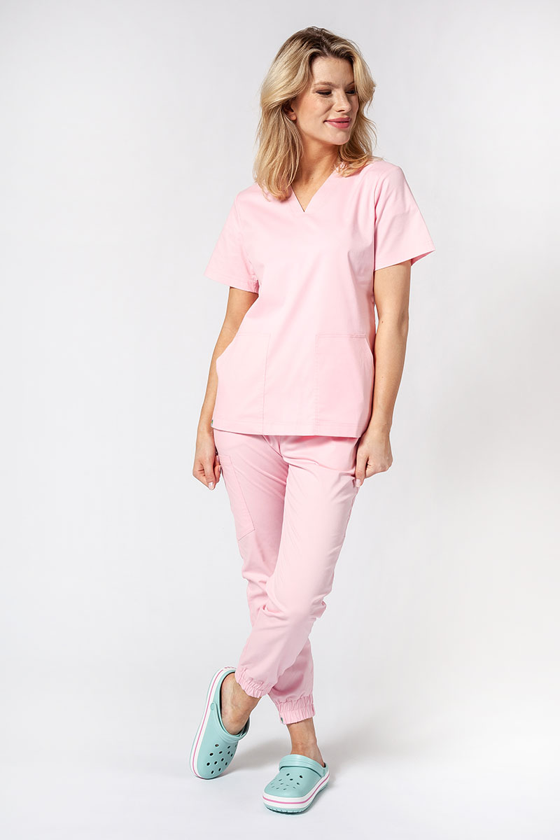 Women’s Sunrise Uniforms Active Air jogger scrub trousers blush pink-5