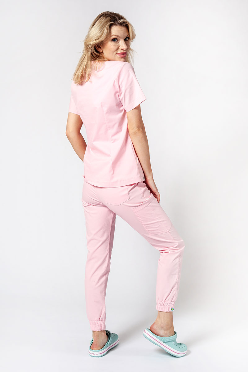 Women’s Sunrise Uniforms Active Air jogger scrub trousers blush pink-6