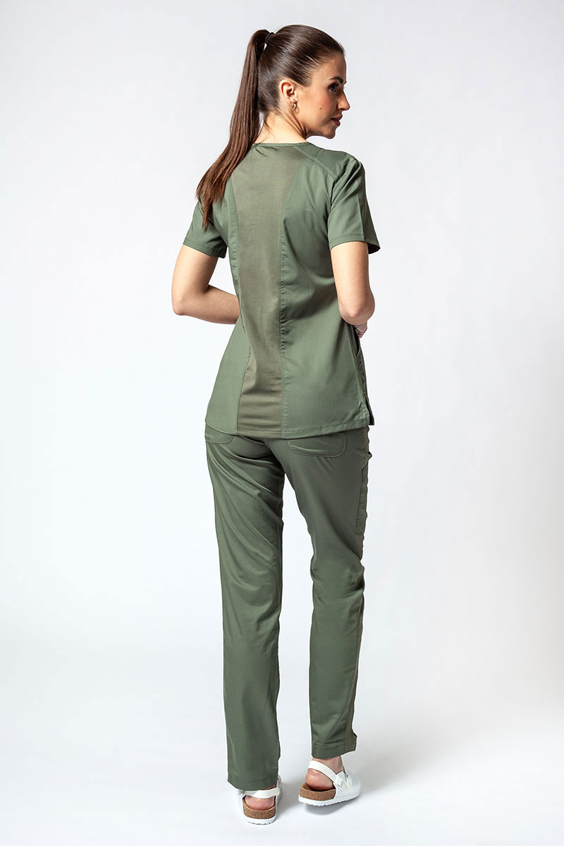 Women's Maevn EON Sport Sporty & Comfy classic scrubs set olive