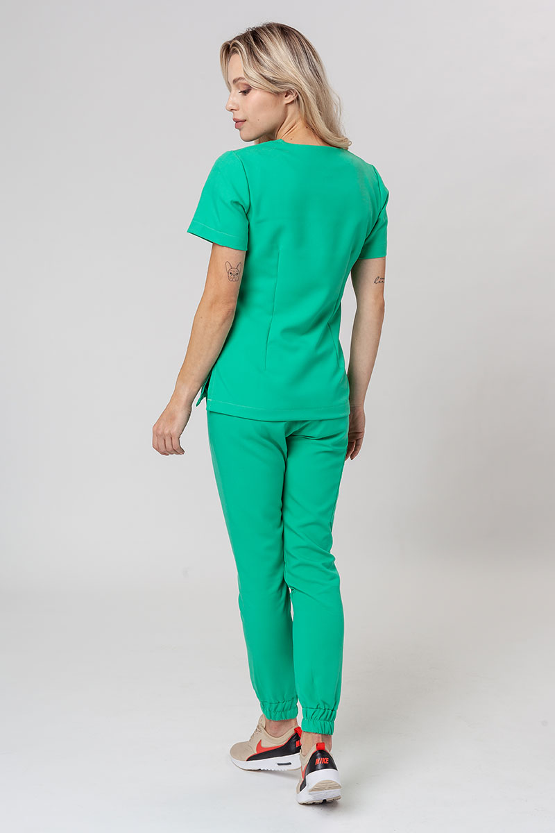 Women's Sunrise Uniforms Premium scrubs set (Joy top, Chill trousers) sea blue-1