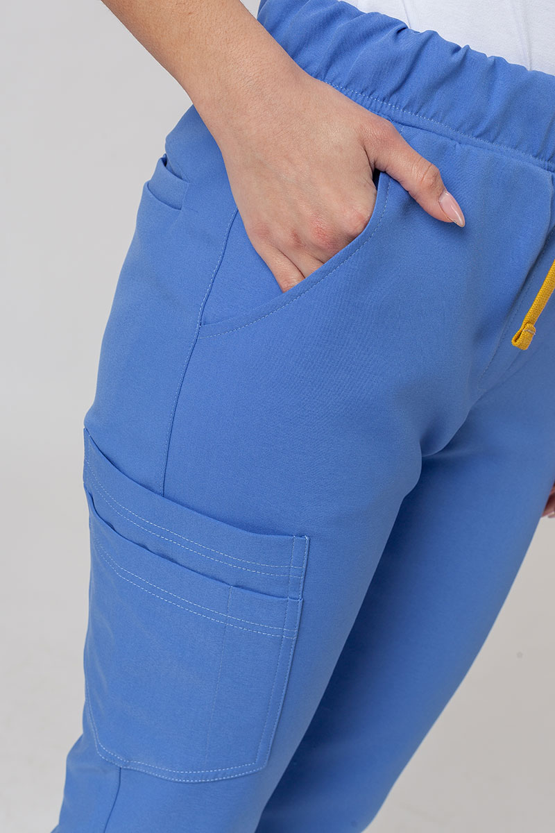 Women's Sunrise Uniforms Premium scrubs set (Joy top, Chill trousers) blue-9