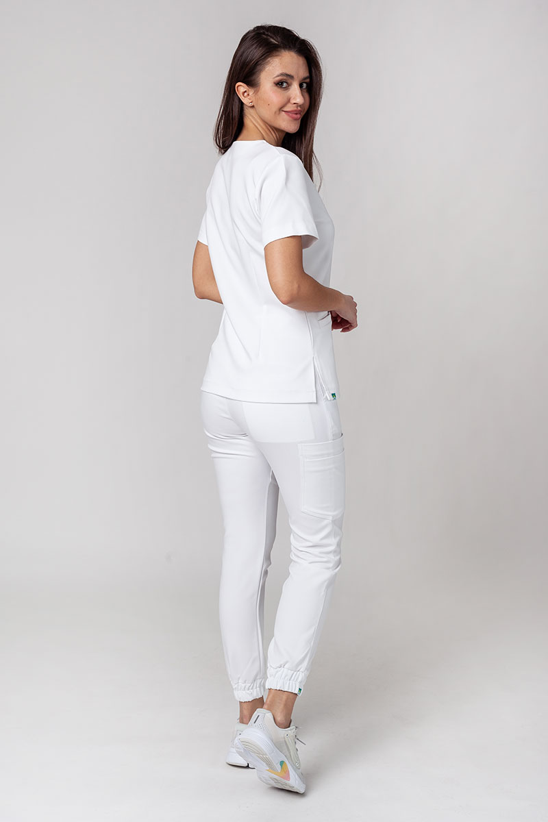 Women’s Sunrise Uniforms Premium Joy scrubs top white-5