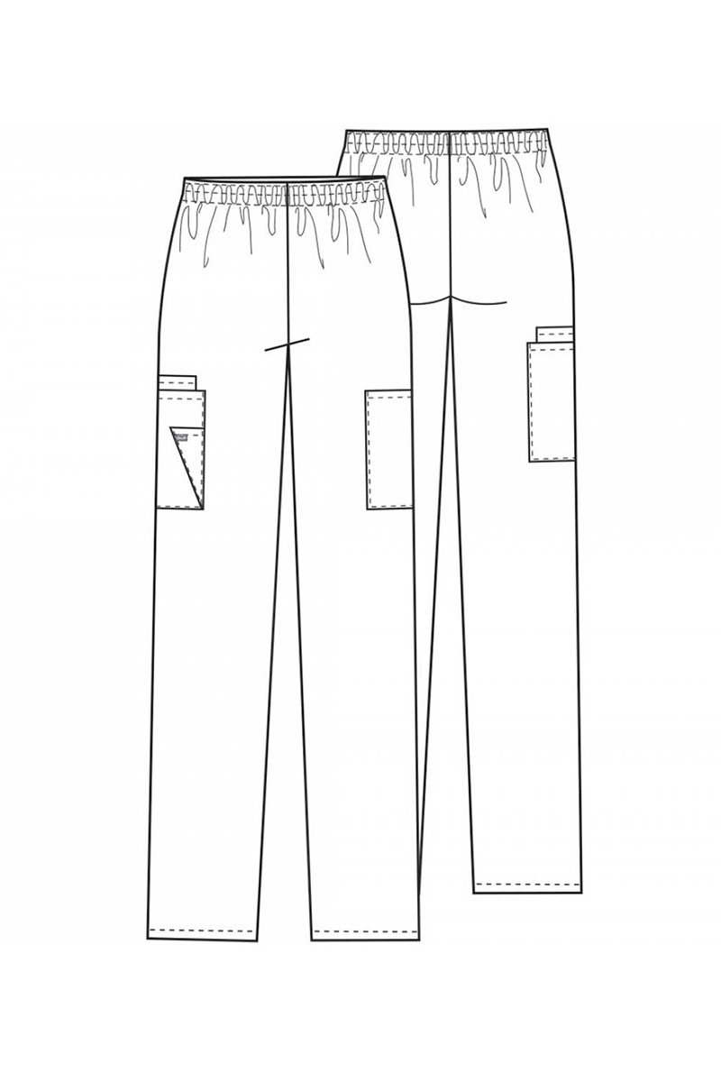 Women's Cherokee Originals scrubs set (V-neck top, N.Rise trousers) grape-13