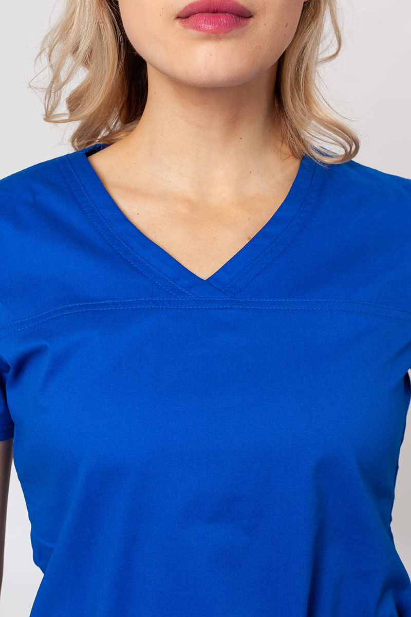 Women's Cherokee Core Stretch scrubs set (Core top, Mid Rise trousers) royal blue-5