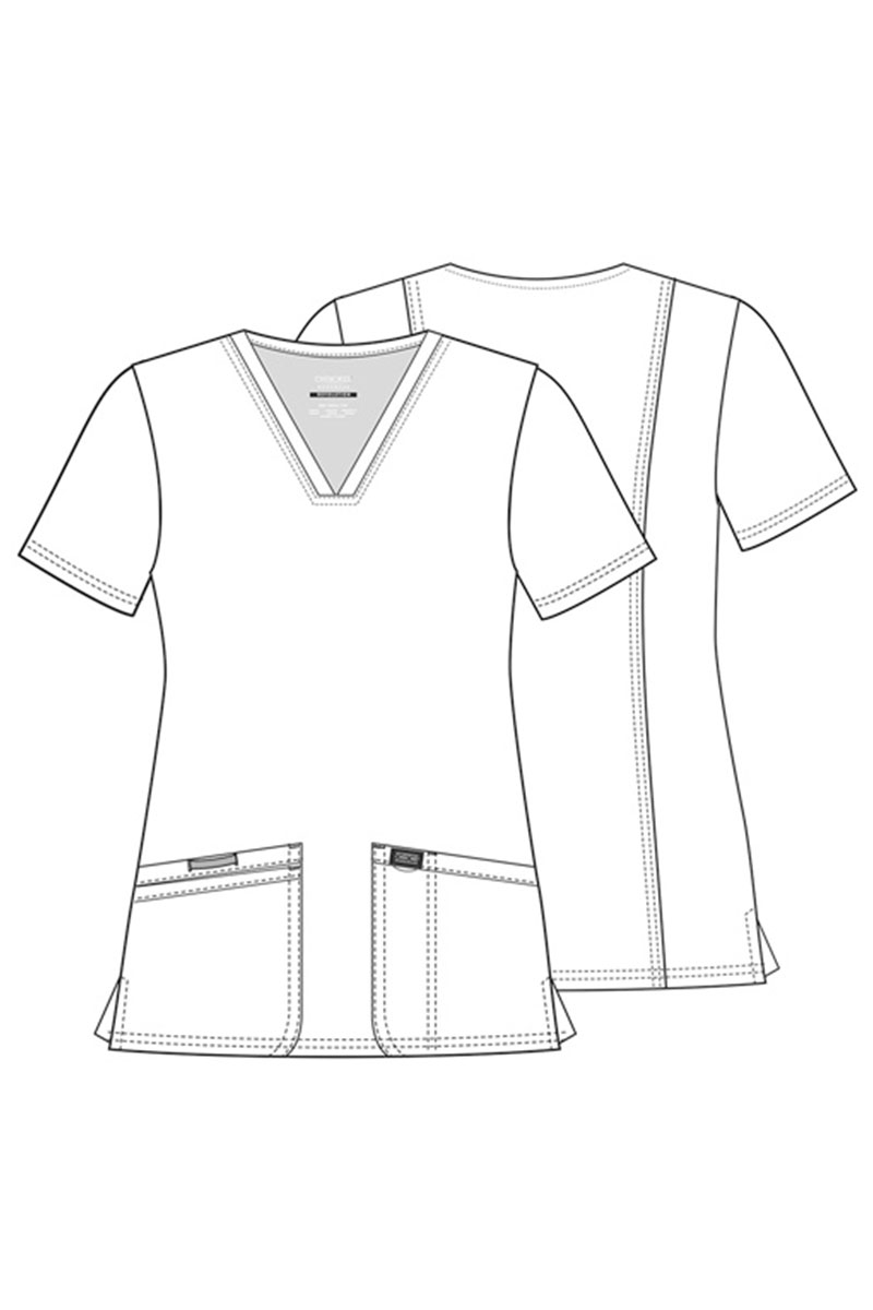 Women's Cherokee Revolution scrubs set (Soft top, Cargo trousers) white-15