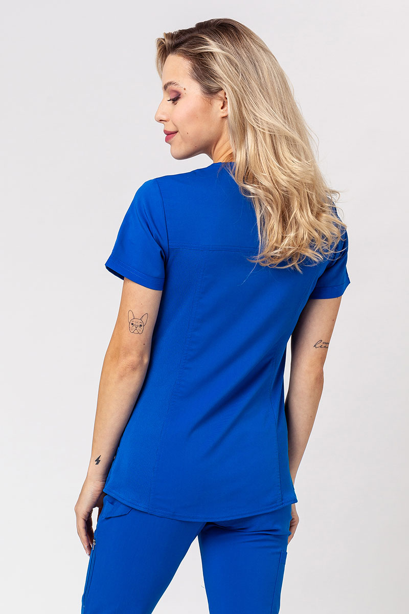 Women's Dickies Balance scrubs set (V-neck top, Mid Rise trousers) royal blue-3