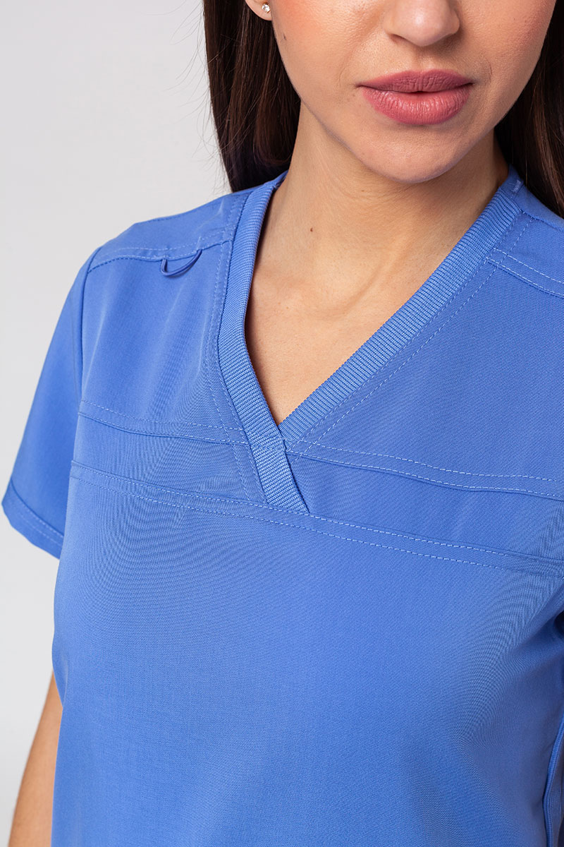 Women's Dickies Balance scrubs set (V-neck top, Mid Rise trousers) ceil blue-4