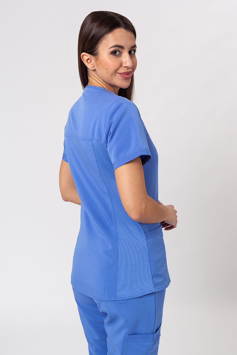 Women's Dickies Balance scrubs set (V-neck top, Mid Rise trousers) ceil blue-3