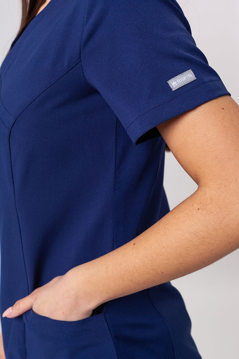 Women's Maevn Momentum scrubs set (Asymetric top, Jogger trousers) true navy-5