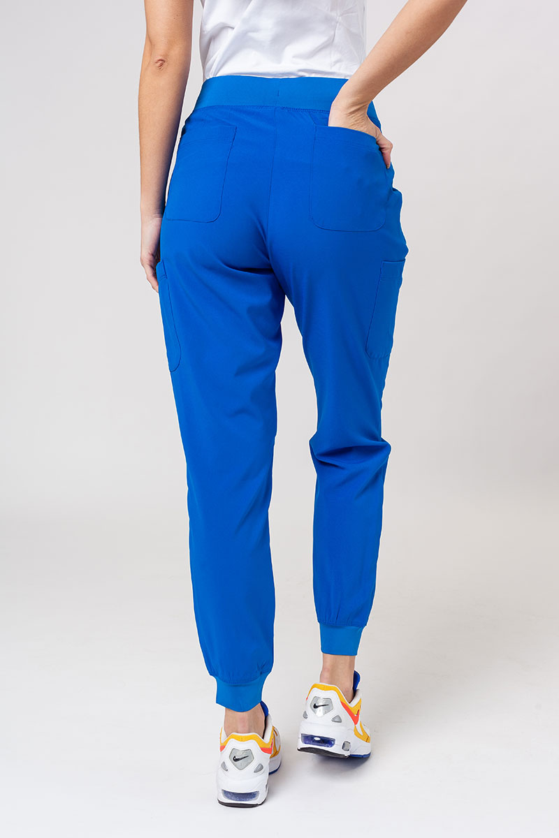Women's Maevn Momentum scrubs set (Asymetric top, Jogger trousers) royal blue-10