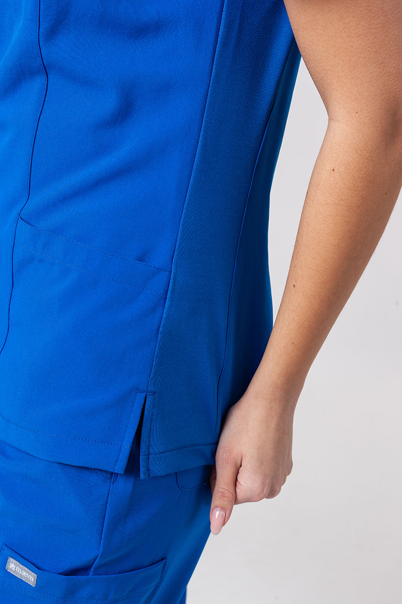 Women's Maevn Momentum scrubs set (Asymetric top, Jogger trousers) royal blue-8