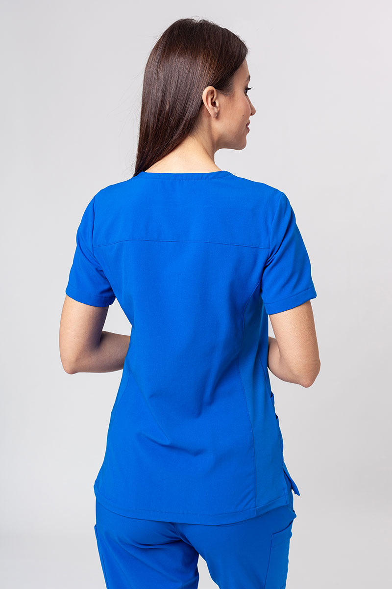Women's Maevn Momentum scrubs set (Asymetric top, Jogger trousers) royal blue-3