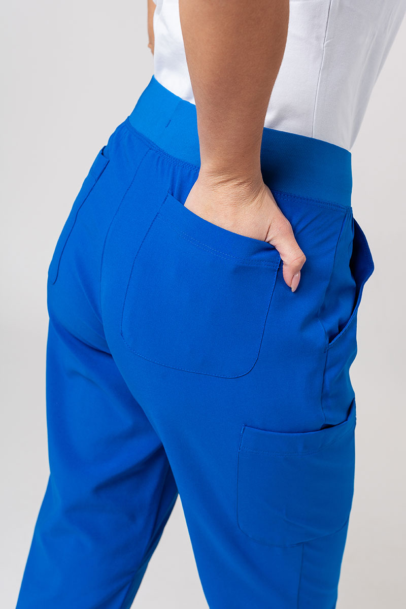 Women's Maevn Momentum scrubs set (Asymetric top, Jogger trousers) royal blue-13