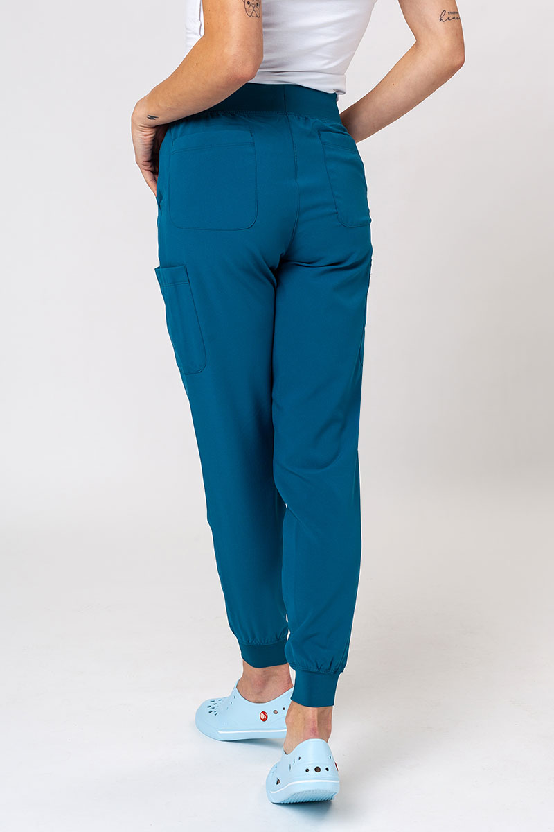 Women's Maevn Momentum scrubs set (Asymetric top, Jogger trousers) caraibbean blue-8