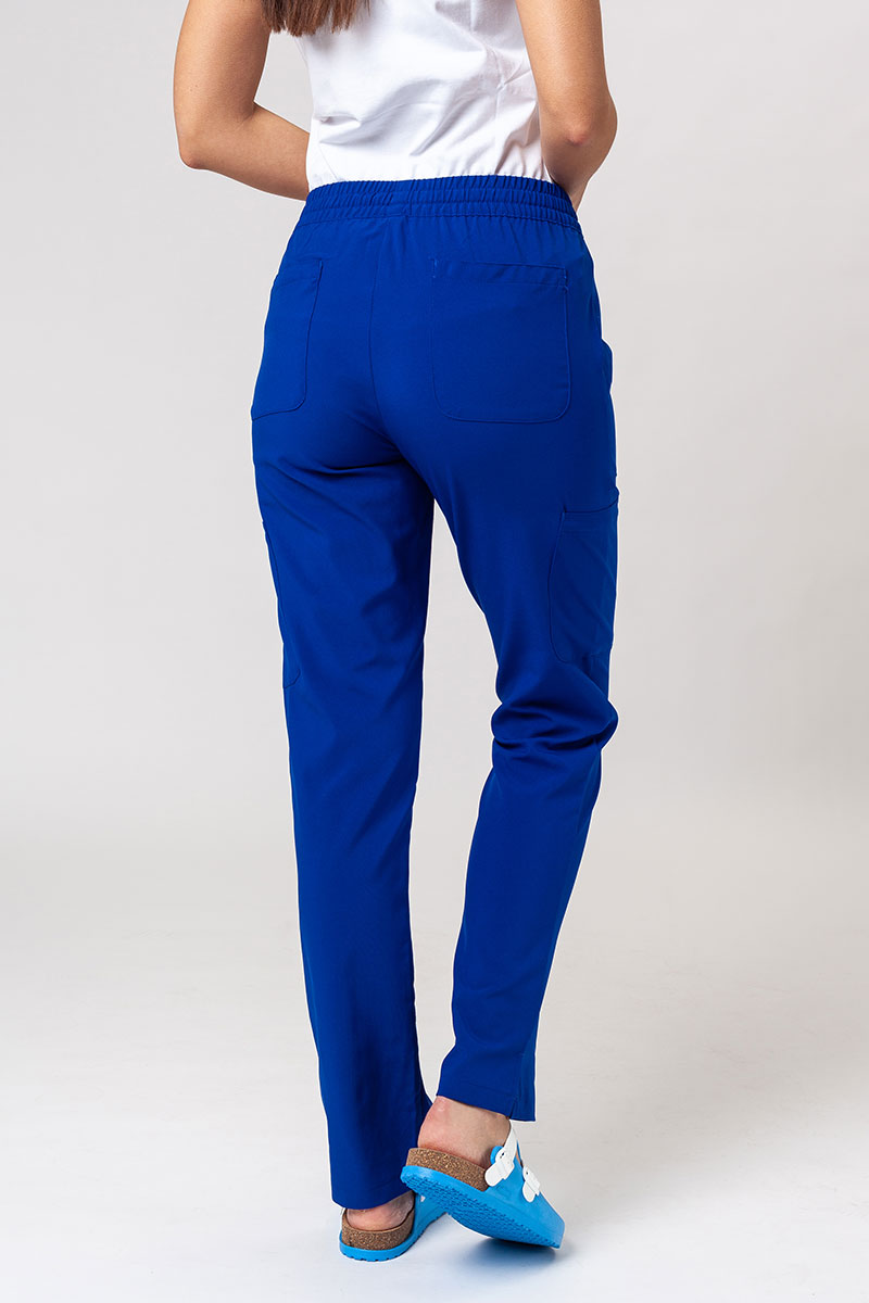 Women's Maevn Momentum scrubs set (Double V-neck top, 6-pocket trousers) galaxy blue-9